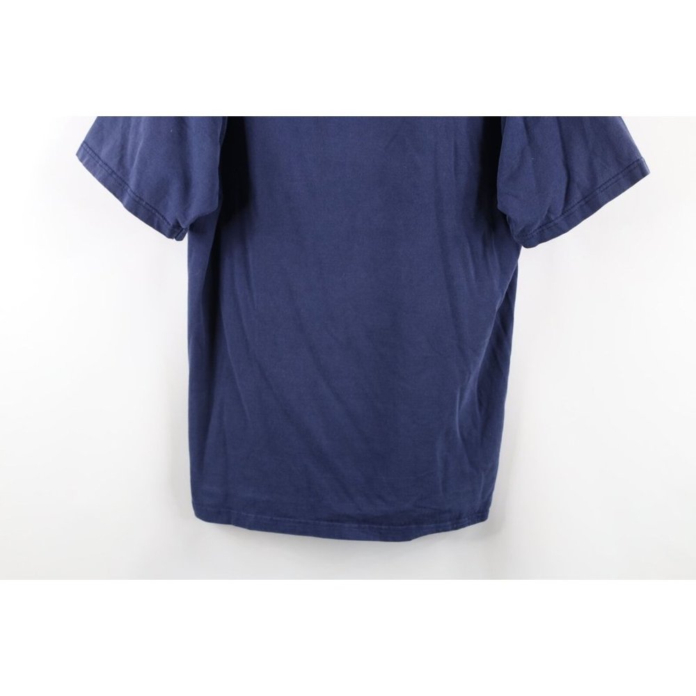 Vtg 90s Streetwear Mens Large Distressed Spell Out Sawhill Short Sleeve T-Shirt View 3
